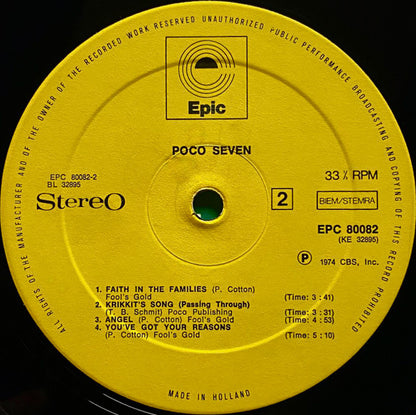 Poco (3) : Poco Seven (LP, Album)