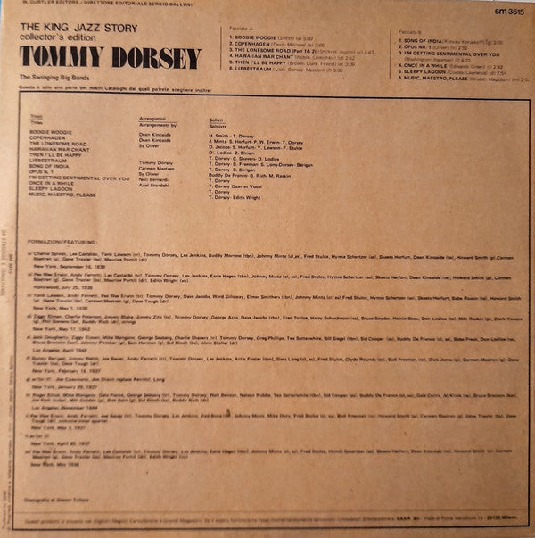 Tommy Dorsey : The Swinging Big Bands (1937/1946) (LP, Comp)