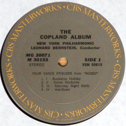 Aaron Copland - Leonard Bernstein, New York Philharmonic : The Copland Album  (Appalachian Spring / Billy The Kid / El Salón México / Rodeo) (2xLP, RE, Gat)