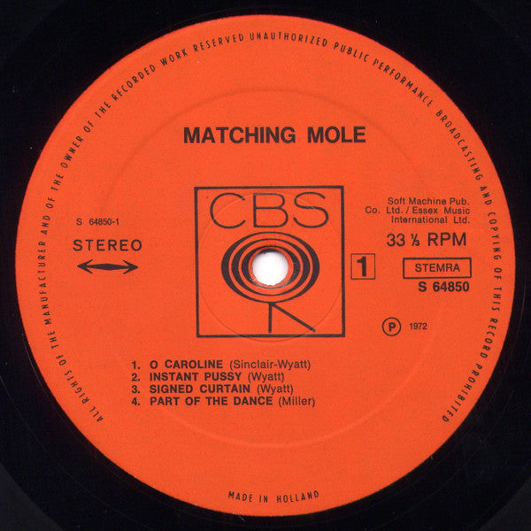 Matching Mole : Matching Mole (LP, Album)