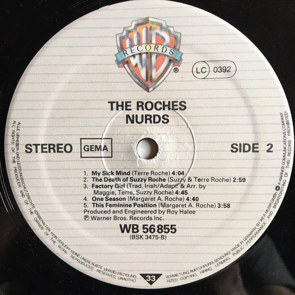 The Roches : Nurds (LP, Album)