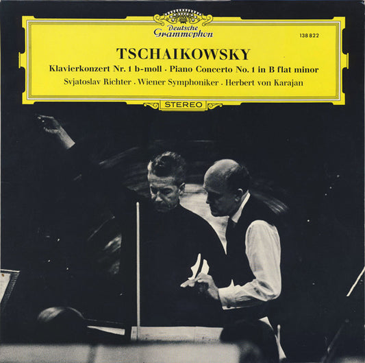 Pyotr Ilyich Tchaikovsky - Sviatoslav Richter · Herbert von Karajan · Wiener Symphoniker : Klavierkonzert Nr.1 B-moll · Piano Concerto No. 1 In B Flat Minor (LP, RE)