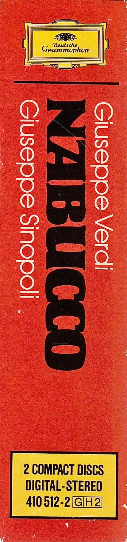 Giuseppe Verdi - Piero Cappuccilli, Placido Domingo, Evgeny Nesterenko, Ghena Dimitrova, Lucia Valentini Terrani, Chor der Deutschen Oper Berlin & Orchester Der Deutschen Oper Berlin, Giuseppe Sinopoli : Nabucco (2xCD, Album + Box)