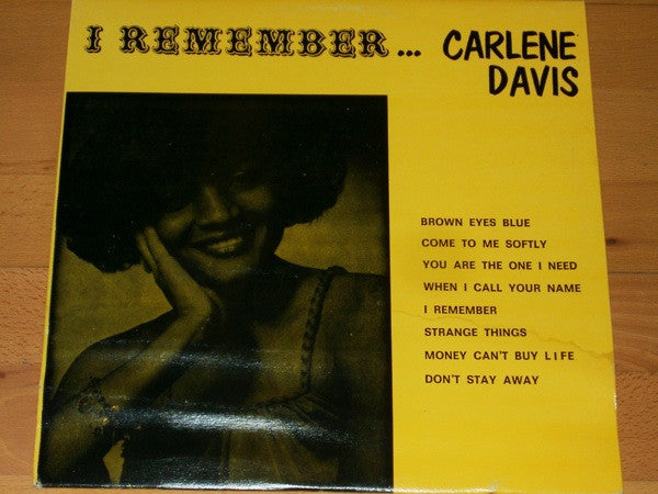 Carlene Davis : I Remember (LP, Album)