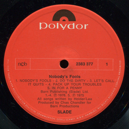 Slade : Nobody's Fools (LP, Album)