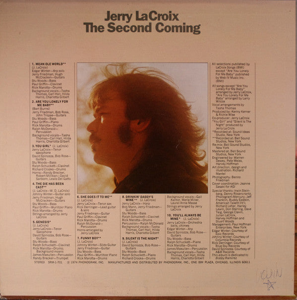 Jerry LaCroix : The Second Coming (LP, Album)