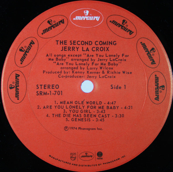 Jerry LaCroix : The Second Coming (LP, Album)