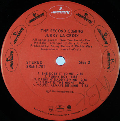 Jerry LaCroix : The Second Coming (LP, Album)