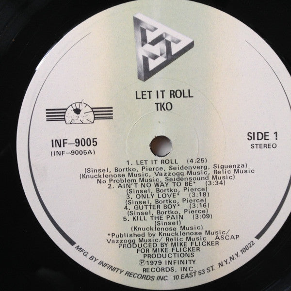 TKO (5) : Let It Roll (LP, Album, Glo)