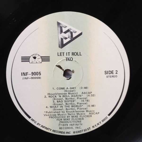 TKO (5) : Let It Roll (LP, Album, Glo)