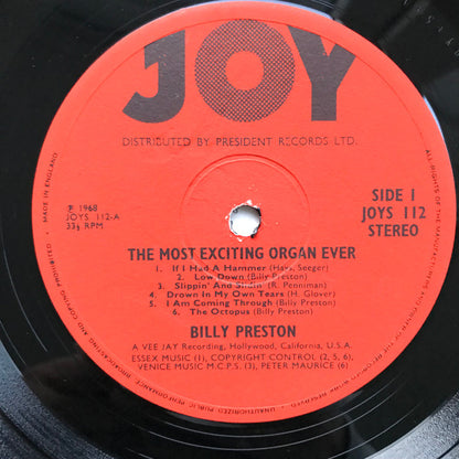 Billy Preston : The Most Exciting Organ Ever (LP, Album, RE)