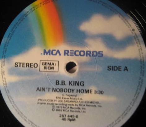 B.B. King : Ain't Nobody Home (12")