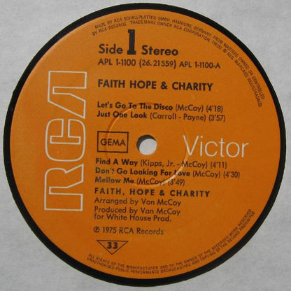 Faith, Hope & Charity : Faith, Hope & Charity (LP, Album)