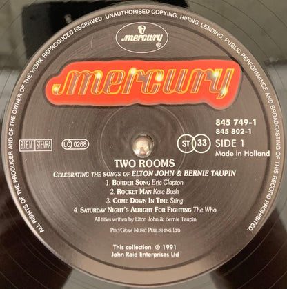 Various : Two Rooms - Celebrating The Songs Of Elton John & Bernie Taupin (2xLP, Album)