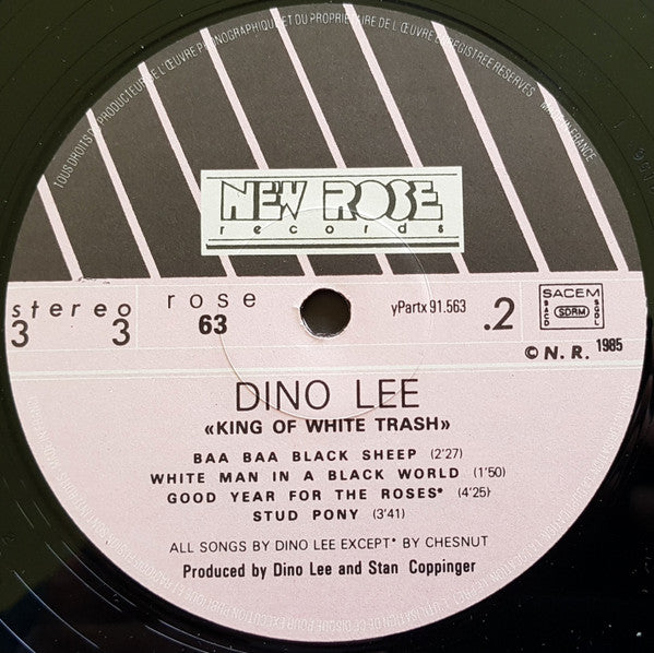 Dino Lee : The King Of White Trash (LP, Album)