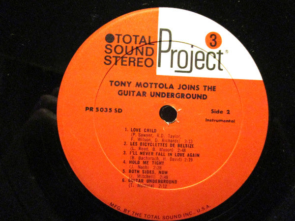 Tony Mottola / Guitar Underground : Tony Mottola Joins The Guitar Underground (LP, Album, Gat)