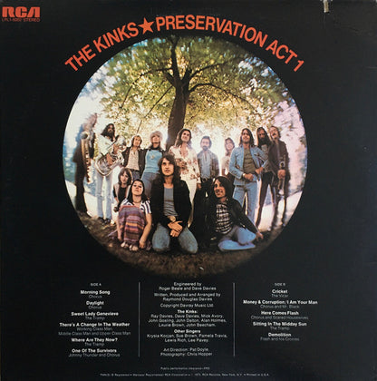 The Kinks : Preservation Act 1 (LP, Album, RE, Tan)