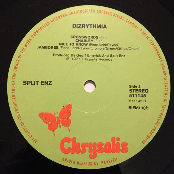 Split Enz : Dizrythmia (LP, Album)