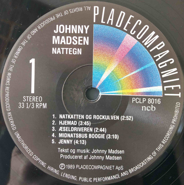 Johnny Madsen : Nattegn (LP, Album)