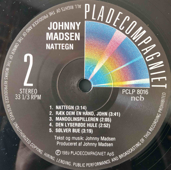 Johnny Madsen : Nattegn (LP, Album)