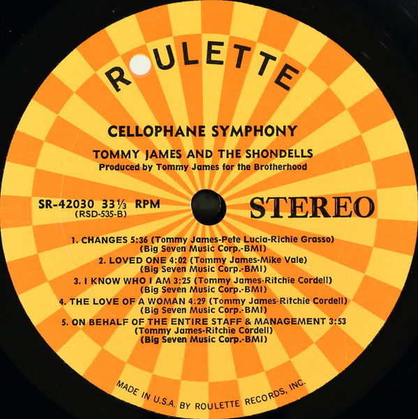 Tommy James & The Shondells : Cellophane Symphony (LP, Album, Abb)