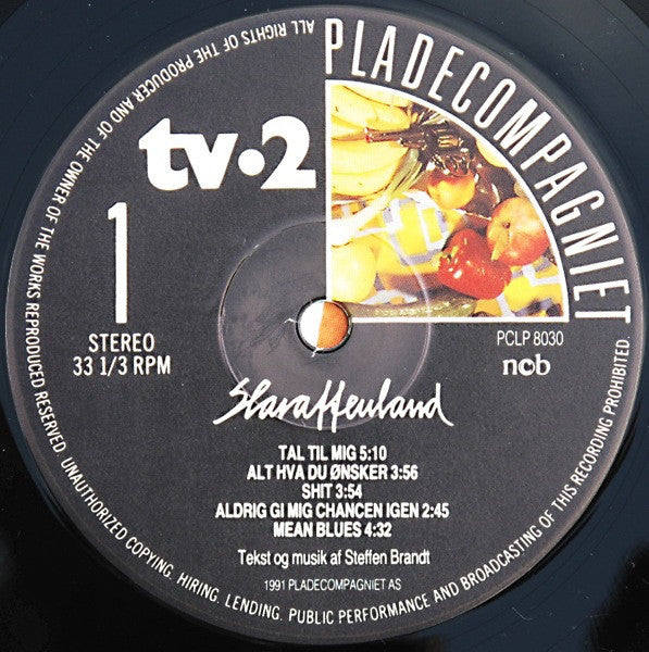 tv-2 : Slaraffenland (LP, Album, Pap)