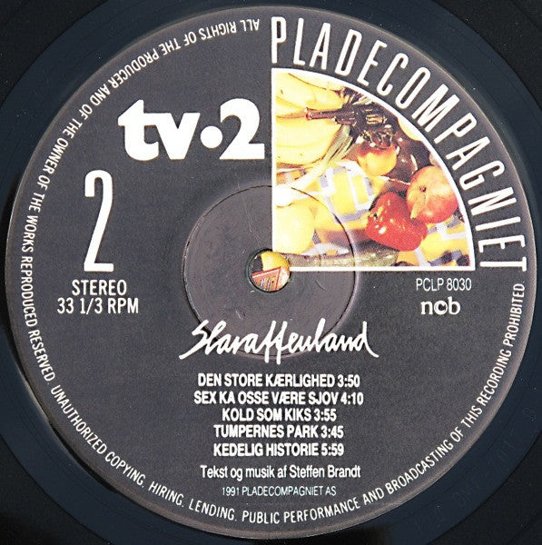 tv-2 : Slaraffenland (LP, Album, Pap)