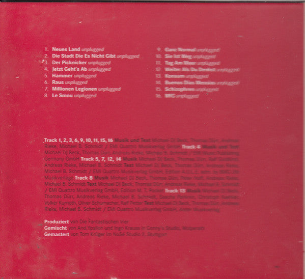 Die Fantastischen Vier : Unplugged (CD, Album, Dig)