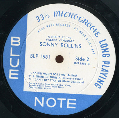 Sonny Rollins : A Night At The "Village Vanguard" (LP, Album, Mono)