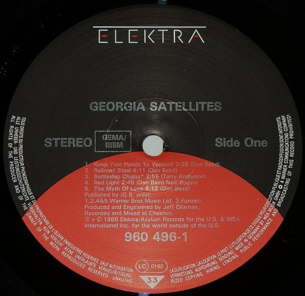 The Georgia Satellites : Georgia Satellites (LP, Album)