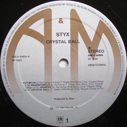 Styx : Crystal Ball (LP, Album)