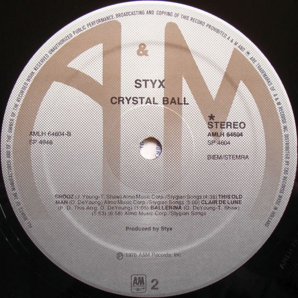 Styx : Crystal Ball (LP, Album)