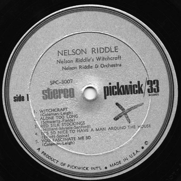 Nelson Riddle And His Orchestra : Witchcraft! (LP, Album, RE)