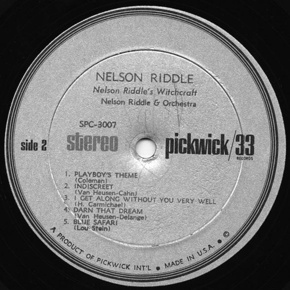 Nelson Riddle And His Orchestra : Witchcraft! (LP, Album, RE)