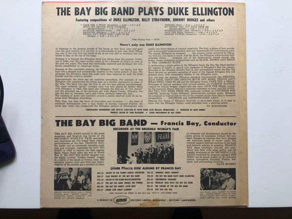 The Bay Big Band : The Bay big band plads Duke Ellington (LP, ste)