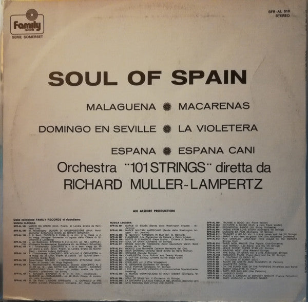 101 Strings diretta da Richard Müller-Lampertz : The Soul Of Spain (LP)