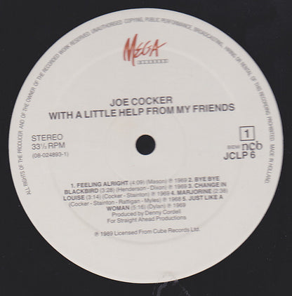 Joe Cocker : With A Little Help From My Friends (LP, Album, RE)