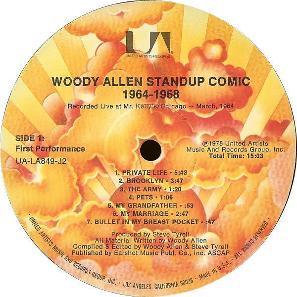 Woody Allen : Standup Comic: 1964-1968 (2xLP, Comp, Gat)