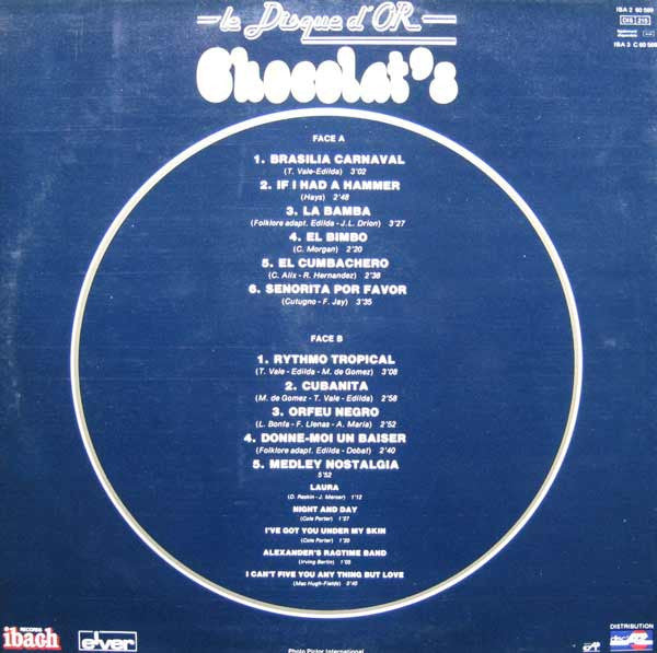 Chocolat's : Le Disque D'Or Des Chocolat's (LP, Comp)