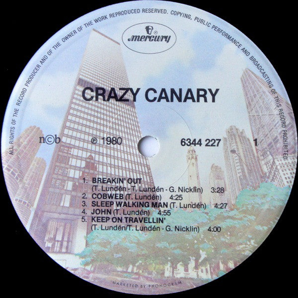 Crazy Canary : Crazy Canary (LP, Album)