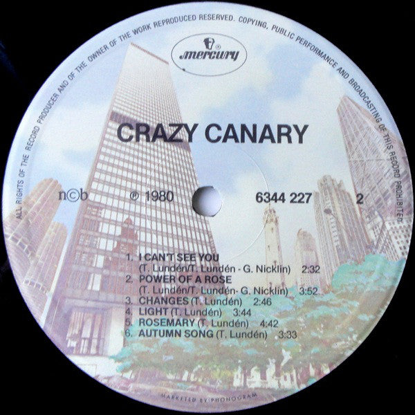 Crazy Canary : Crazy Canary (LP, Album)