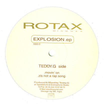 Teddy G / Pascal Rioux : Explosion EP (12", EP)