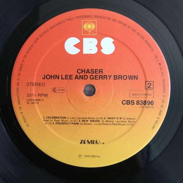 John Lee (3) & Gerry Brown : Chaser (LP, Album)