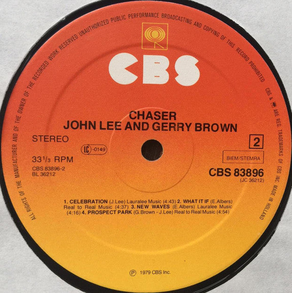 John Lee (3) & Gerry Brown : Chaser (LP, Album)
