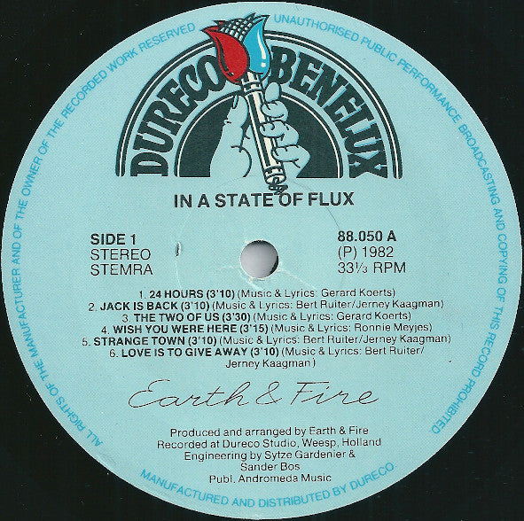 Earth And Fire : In A State Of Flux (LP, Album)