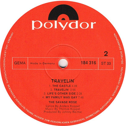 Savage Rose : Travelin' (LP, Album, Gat)