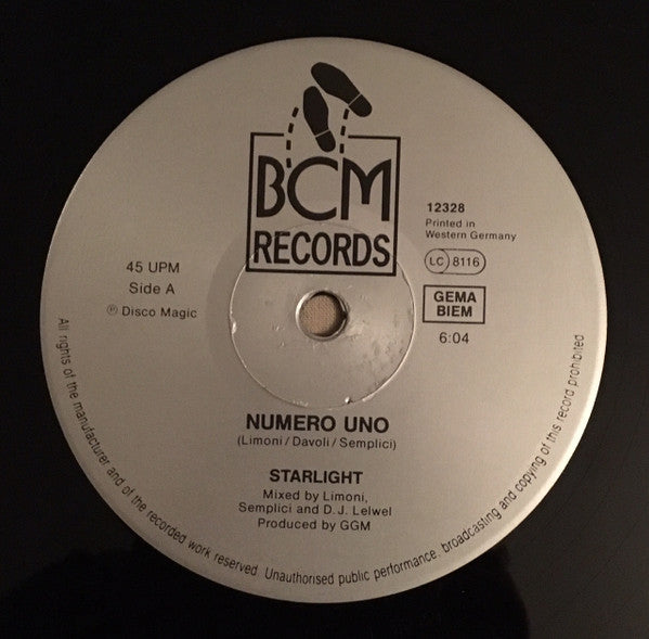 Starlight : Numero Uno (12")