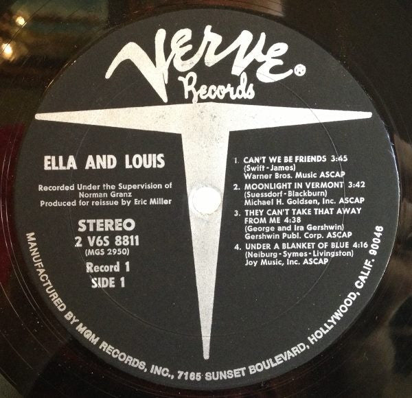 Ella Fitzgerald & Louis Armstrong : Ella & Louis (2xLP, Comp, RE, Gat)