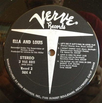 Ella Fitzgerald & Louis Armstrong : Ella & Louis (2xLP, Comp, RE, Gat)