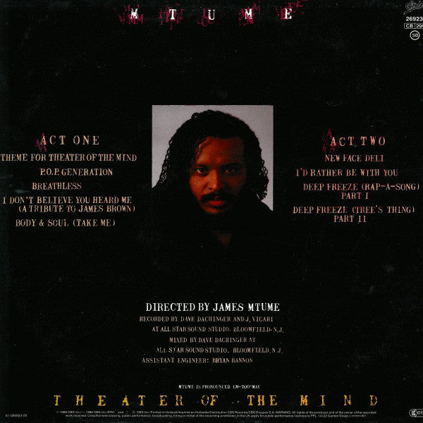 Mtume : Theater Of The Mind (LP, Album)